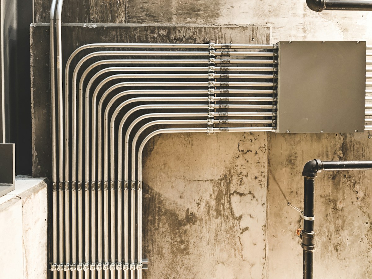 Industrial infrastructure representing compliance checks